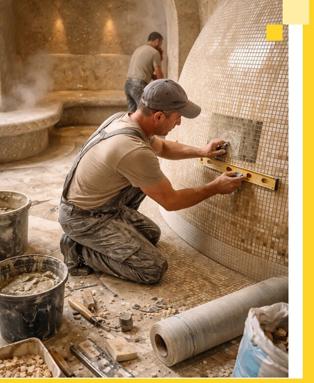 Хамам под ключ в Коломне: проектирование, строительство, отделка