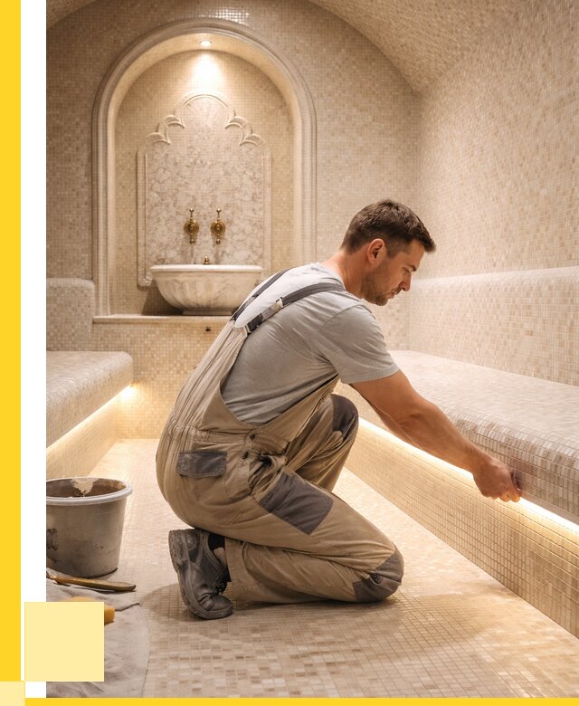 Отделка хамамов под ключ в Коломне от 5576 р. | ЭриданКлм