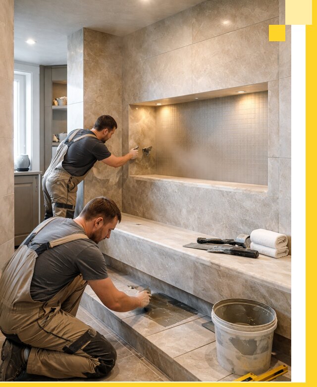 Профессиональное строительство хамама в квартире в Коломне