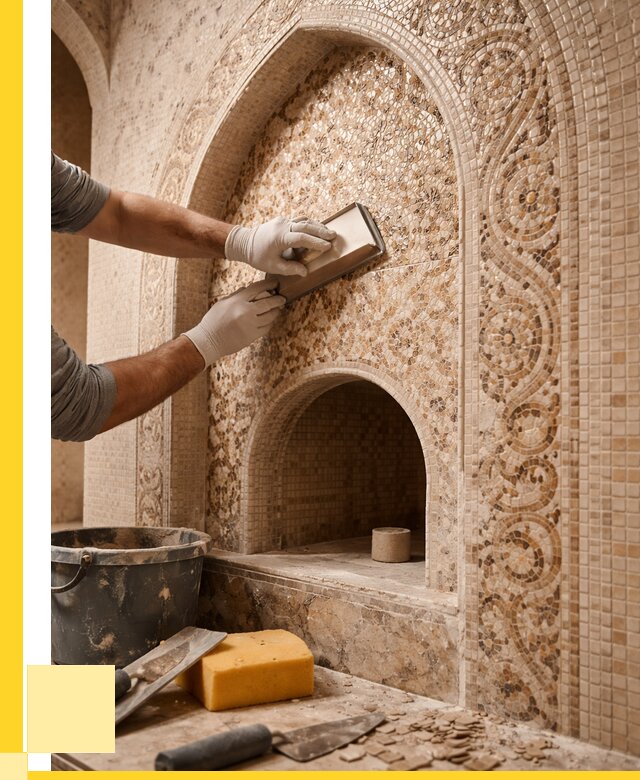 Мозаика для хамама в Коломне под ключ от 5070 р. | ЭриданКлм