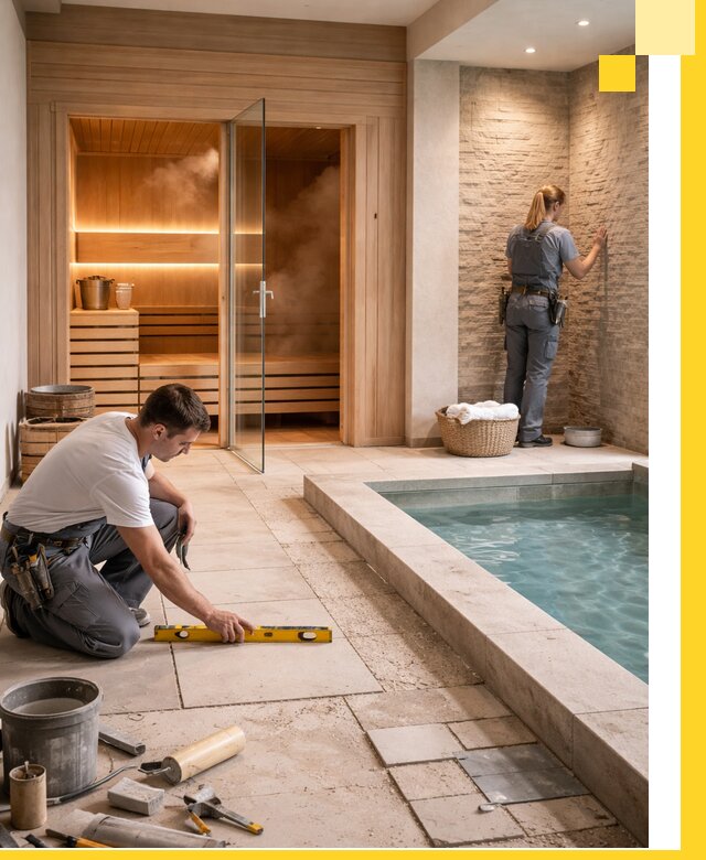 Комплексный дизайн и отделка интерьеров SPA под ключ в Коломне